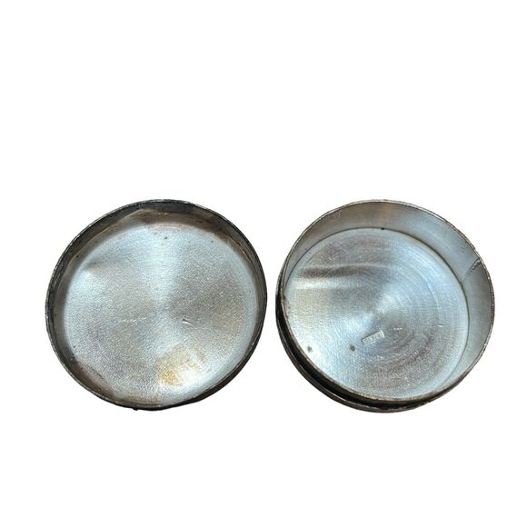 Vtg Sterling Silver Egyptian Pill Box Nefertiti Beetle Ankh Bird Snake Cutout - Picture 5 of 7